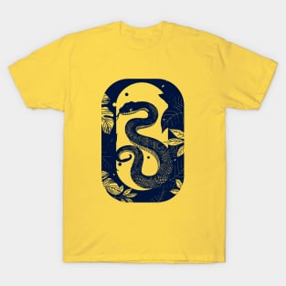 Serpent and leaves T-Shirt